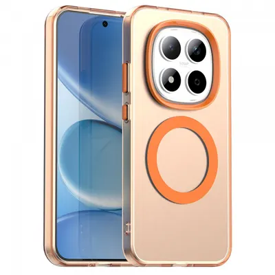 Husa MagSafe pentru Xiaomi Redmi Note 15 Pro 5G, Techsuit, CandyCase, Portocalie