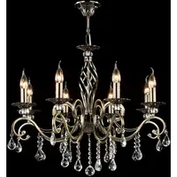 Candelabru Elegant Grace,8 becuri dulie E14, 230V,D.72cm, H.59 cm,Bronz
