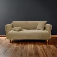 Husă maro elastică pentru canapea cu 3 locuri Sacha – douceur d'intérieur