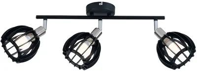 Șină spoturi Omnia - Black Pine, E 14, 3 x 40 W, negru