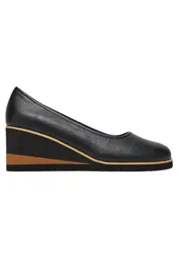 Saboti dama - material textil - negru