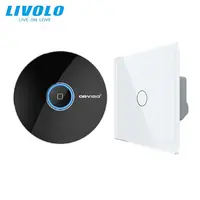 Intrerupator simplu wireless RF + hub RF/IR, generatia noua, control de pe smartphone Alb