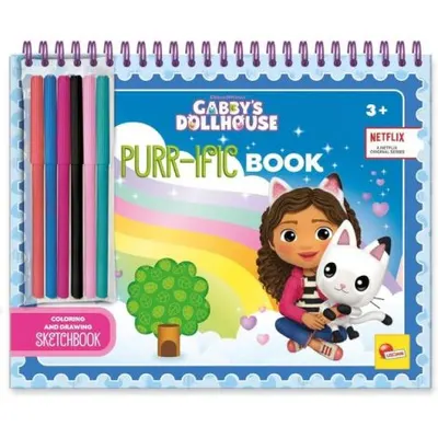 Set de colorat & desenat - gabbys dollhouse