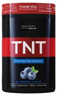 TNT Pre-Workout, coacăze, 380 g, Pharmic Research
