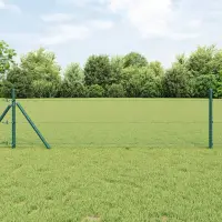 vidaXL Gard hexagonal 0,6 x 100 m PVC Verde