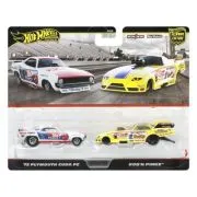Hot Wheels Premium Set 2 Masinute Metalice Plymouth Cuda Fc 72 si Robn Pinks Scara 1 la 64