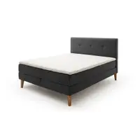Pat boxspring gri antracit 180x200 cm Stockholm – Meise Möbel