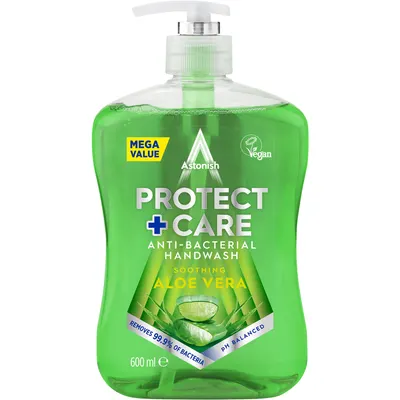 Sapun Lichid Antibacterian cu Aloe Vera Protect & Care 600ml