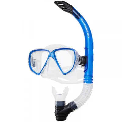 Set snorkeling Scubapro - CURRENTS COMBO AD, Albastru