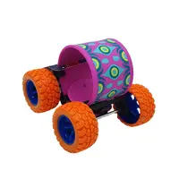 Jucarie Skateboard flexibil cu pull back Orange