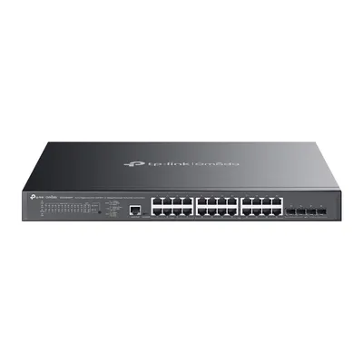 Comutator TP-Link - Omada SG3428XMPP, 24 de porturi, negru