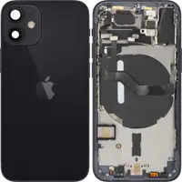 Capac Baterie Apple iPhone 12 mini, Cu Carcasa Mijloc, Negru, Swap