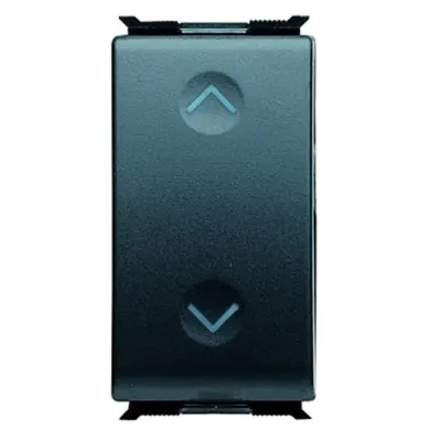 Three-Way Switch 250v Ac - 10ax - Symbol: Up-Down - Positions 1-0-2 - 1 Modul - Playbus