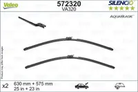 Lama stergator fata (2buc) AquaBlade 630 575mm (varianta cu incalzire) potrivit MERCEDES S (A217), S (C217), S (W222, V222, X222) 05.13-07.20