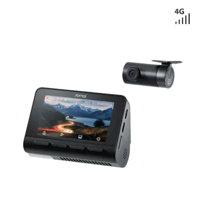 Set 2 Camere auto 70mai Dash Cam 4K A800SE, 4G, inregistrare Dual Channel, GPS, HDR, ADAS si camera luneta 70mai RC22 - Default Title