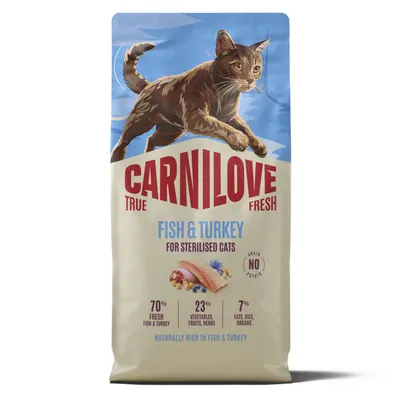 Carnilove True Fresh Cat Dry Fish & Turkey Sterilised Adult All Breeds 6 kg