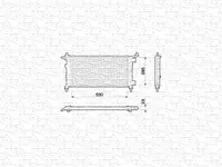 Radiator racire motor (manual) potrivit OPEL CORSA B 1.0 1.2 11.96-09.00