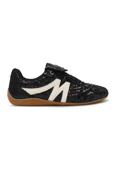 Pantofi sport cu aplicatii de paiete Freekick - Alb/Negru