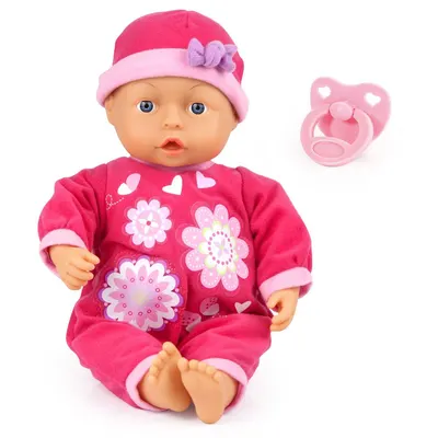 Păpușă-bebeluș Bayer - Primele mele cuvinte, 33 cm, în limba română