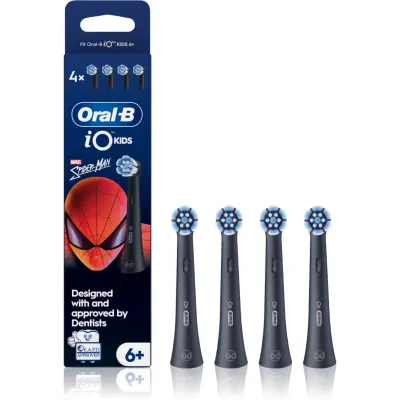 Oral-B iO Kids Marvel Spiderman capete de schimb pentru periuta de dinti pentru copii de la vârsta de 6 ani 4 buc