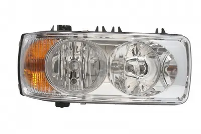 Far dreapta (H1 H7 P21W W5W, reglaj manual, argintiu, Semnalizator portocaliu) DAF 75 CF, CF 65, CF 75, CF 85, LF 45, LF 55, XF 105, XF 95 dupa 2001