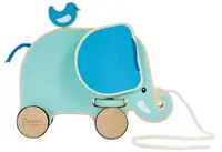 Jucărie de tras Classic World - Pull Elephant, albastru