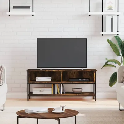 vidaXL Dulap TV, stejar afumat, 100x35x45 cm, lemn prelucrat
