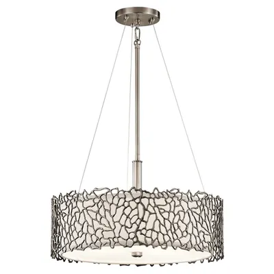 Lampa suspendata Silver Coral 3 Light Duo-Mount Pendant
