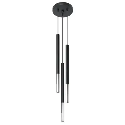 Lampa suspendata MOZAICA 3P negru/crom