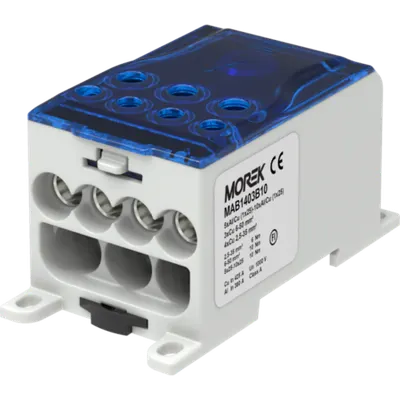 Distribuitor OJL400AF blue in 10x(1x25) out 4x35/3X50mm² Distribution block