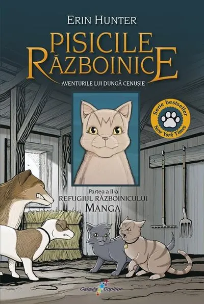 Pisicile Războinice Manga. Aventurile lui Dungă Cenușie. Refugiul Războinicului (Vol. 2) - Paperback brosat - Erin Hunter