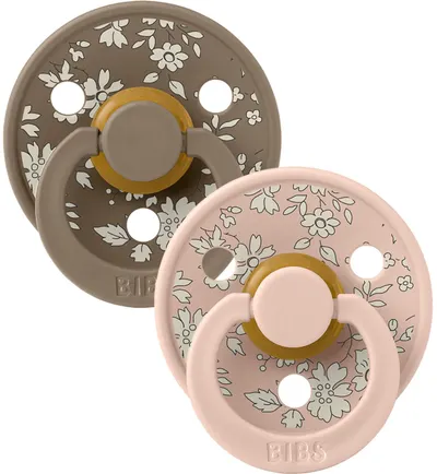 Suzete Bibs - Liberty, 6-18 luni, 2 buc, Capel/ Blush Mix
