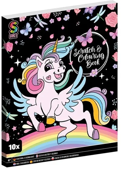 Kit de răzuit si desenat Grafix - unicorn