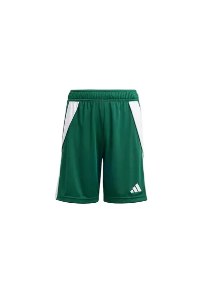 Pantaloni scurti - Tiro 24 Jr - talie elastica - tehnologie Aeroready - verde - poliester reciclat