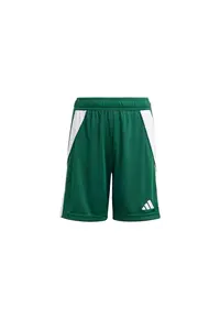 Pantaloni scurti - Tiro 24 Jr - talie elastica - tehnologie Aeroready - verde - poliester reciclat