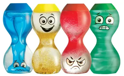Jucării senzoriale Learning Resources - Sticle emoții, 4 buc