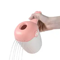 Recipient clatire sampon pentru copii KikkaBoo Agua Pink,maner ergonomic,material PP de inalta calitate,margini rotunjite,varsta recomandata 6 luni+