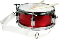 Instrument muzical pentru copii Goki - Tambur cu curea, roșu