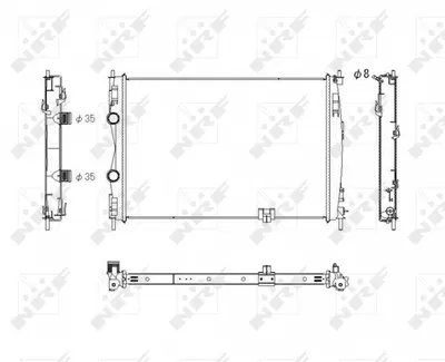 Radiator motor potrivit NISSAN QASHQAI I 2.0D