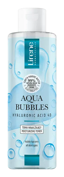 Toner revigorant cu acid hialuronic Aqua Bubbles, 200ml, Lirene