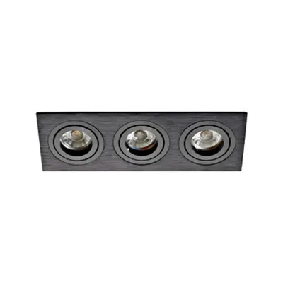 Terni Pro square / 3-fach / swivelling 50W black IP20