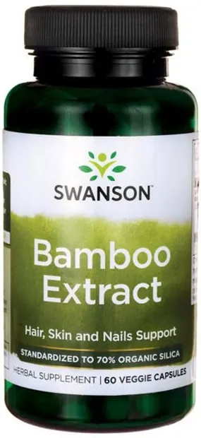 Bamboo Extract, 60 capsule vegetale, Swanson