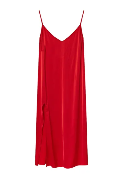 Camasa de noapte satin rosu Jelly - Uni