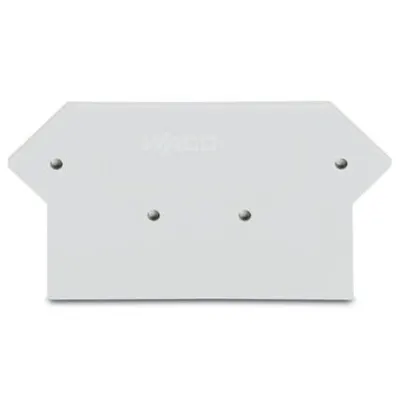 End and intermediate plate; 3 mm thick; light gray