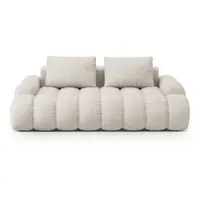 Canapea bej 200 cm Linz – Cosmopolitan Design