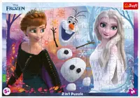 Puzzle în ramă Trefl de 88 piese - Frozen 2
