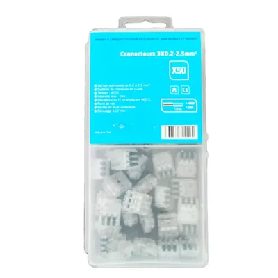 Clema rapida conexiune 3x0.2-2.5mmp -Cutie 50 buc