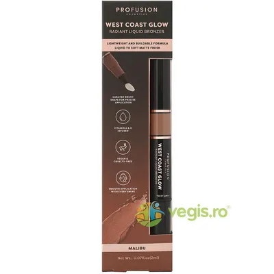 Bronzer Lichid Radiant - Malibu West Coast Glow 2ml