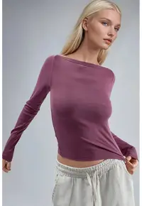Bluza - Mov - Jerseu - Pentru dama