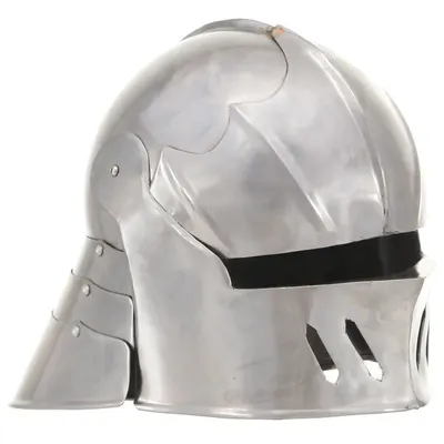 vidaXL Coif cavaler medieval antichizat jocuri pe roluri argintiu oțel